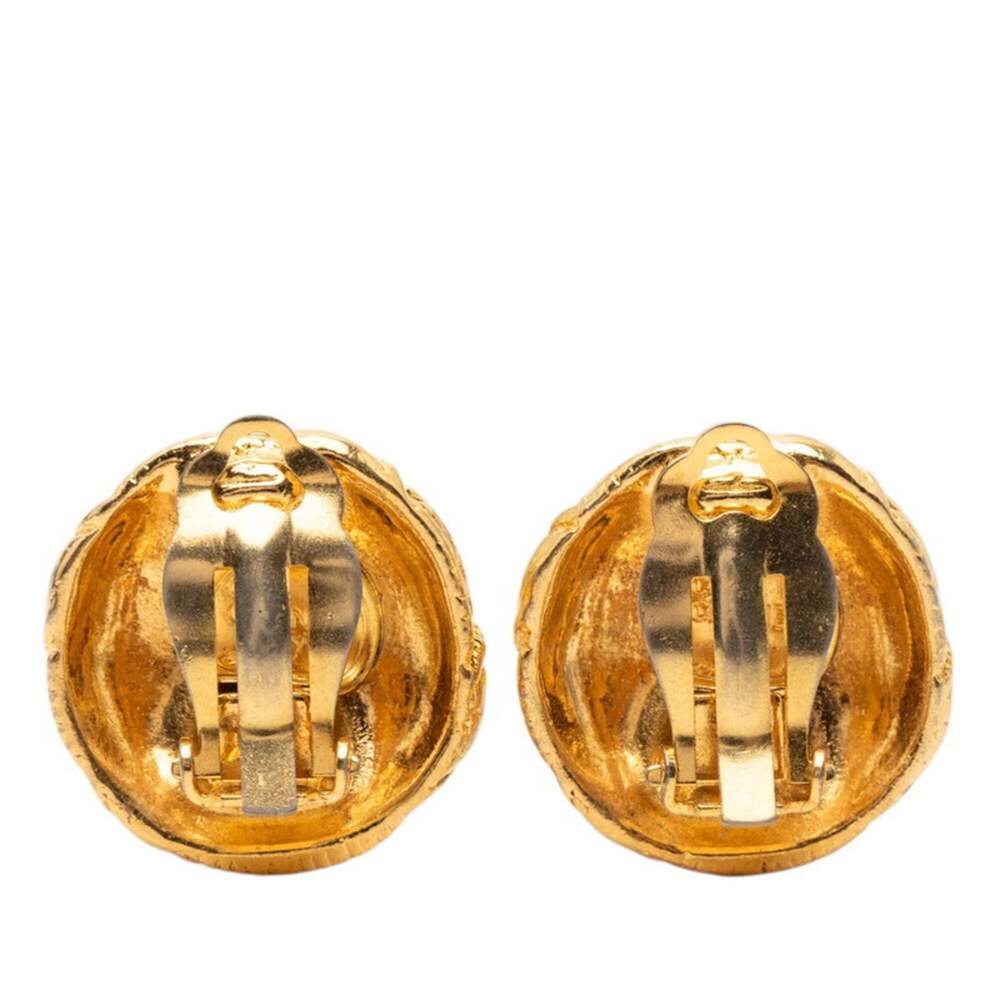 Chanel Cc Logo Clip-On Earrings Metal #249992C57B - Picture 2 of 3